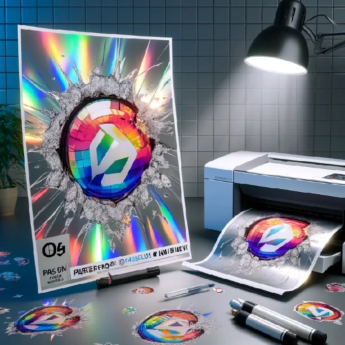 Samolepilna folija holografska srebrna lomljeno steklo vodoodporna A4 laser ali inkjet, laser, holografska,zaščita,srebrna,folija,waterproof,uv resistant,permanent, glue,sticker,samolepilna folija, holografska srebrna, lomljeno steklo, vodoodporna, A4, laser tiskalnik, inkjet tiskalnik, Ljubljana, personalizirane nalepke